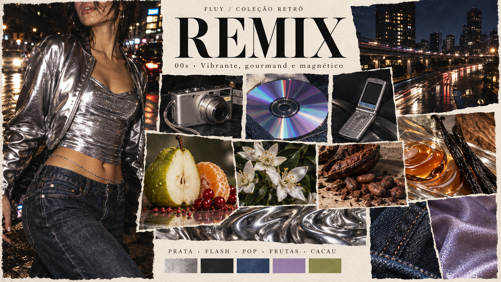 Moodboard conceitual REMIX